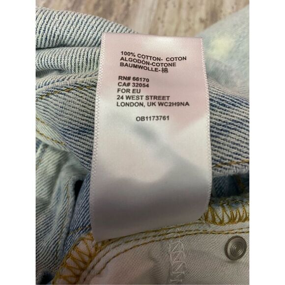 BDG Urban Outfitters Slim Straight Jeans Destroyed Light Wash Women’s Sz 26 - Picture 7 of 7